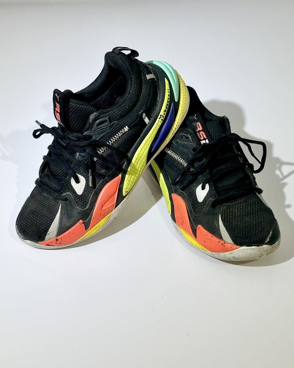 Puma Rs Dreamer Jr Mens Basketball Shoes Size 6.5 Black Red Athletic Sneakers